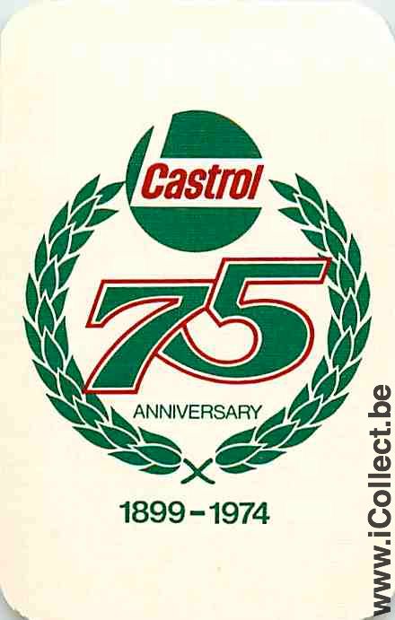 Single Swap Playing Cards Motor Oil Castrol 75th (PS14-12D) - Click Image to Close